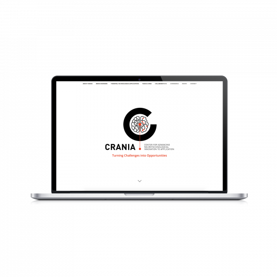 Image of Crania website on a fake computer